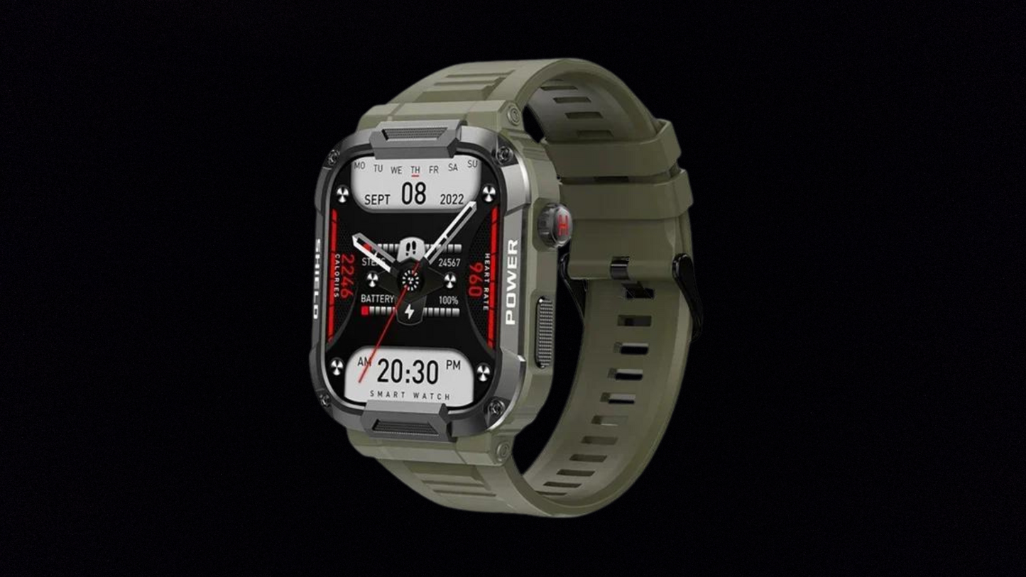 Durable Military Smartwatch with Android and iOS