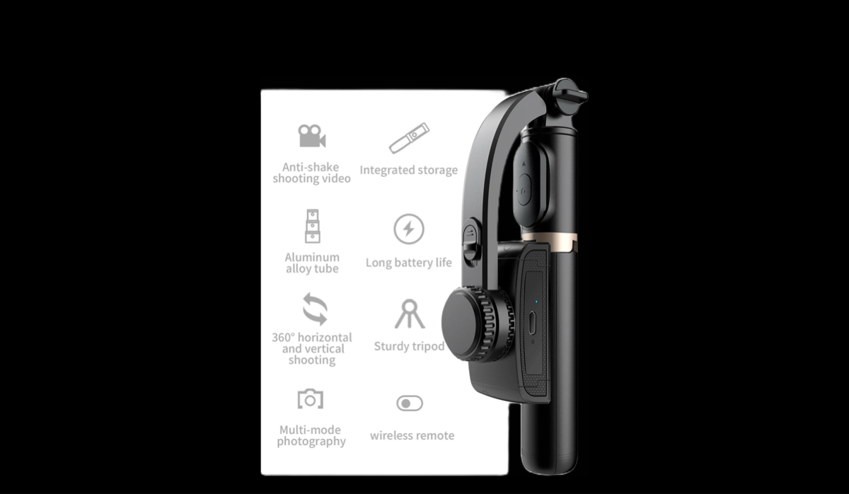 Phone Gimbal stabilizer Wireless Bluetooth selfie stick